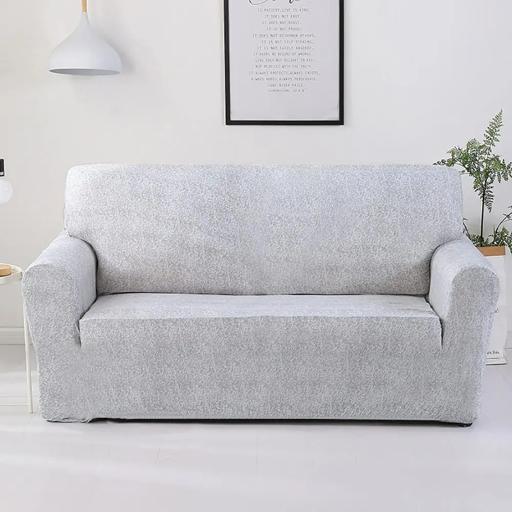 Эластичный чехол для дивана, набор хлопковых универсальных чехлов для дивана для гостиной, кресло для домашних животных, угловой диван, угловой диван, шезлонг - Цвет: Light Grey