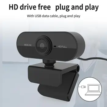 

Full HD 1080P Webcam USB Computer Camera with Microphone Driver-free Video Webcam for Online Teaching Live Broadcast