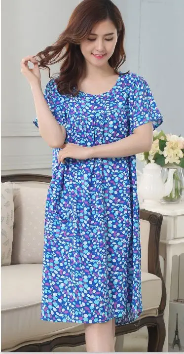 Для женщин свободная ночная рубашка трусы Винтаж StyleFloral ночная рубашка ночная одежда для отдыха, одежда для сна - Цвет: style-9