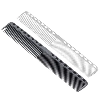 

2 pcs Hairdressing Tools Styling Plastic Fine and Wide Tooth Durable Detangling Comb for Hair Salon