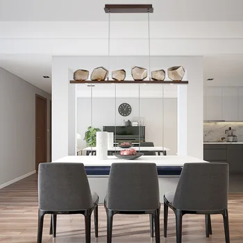 

Nordic Minimalist Glass Chandelier Creative Art Restaurant Living Room Bedroom Bar Pendant Lamp