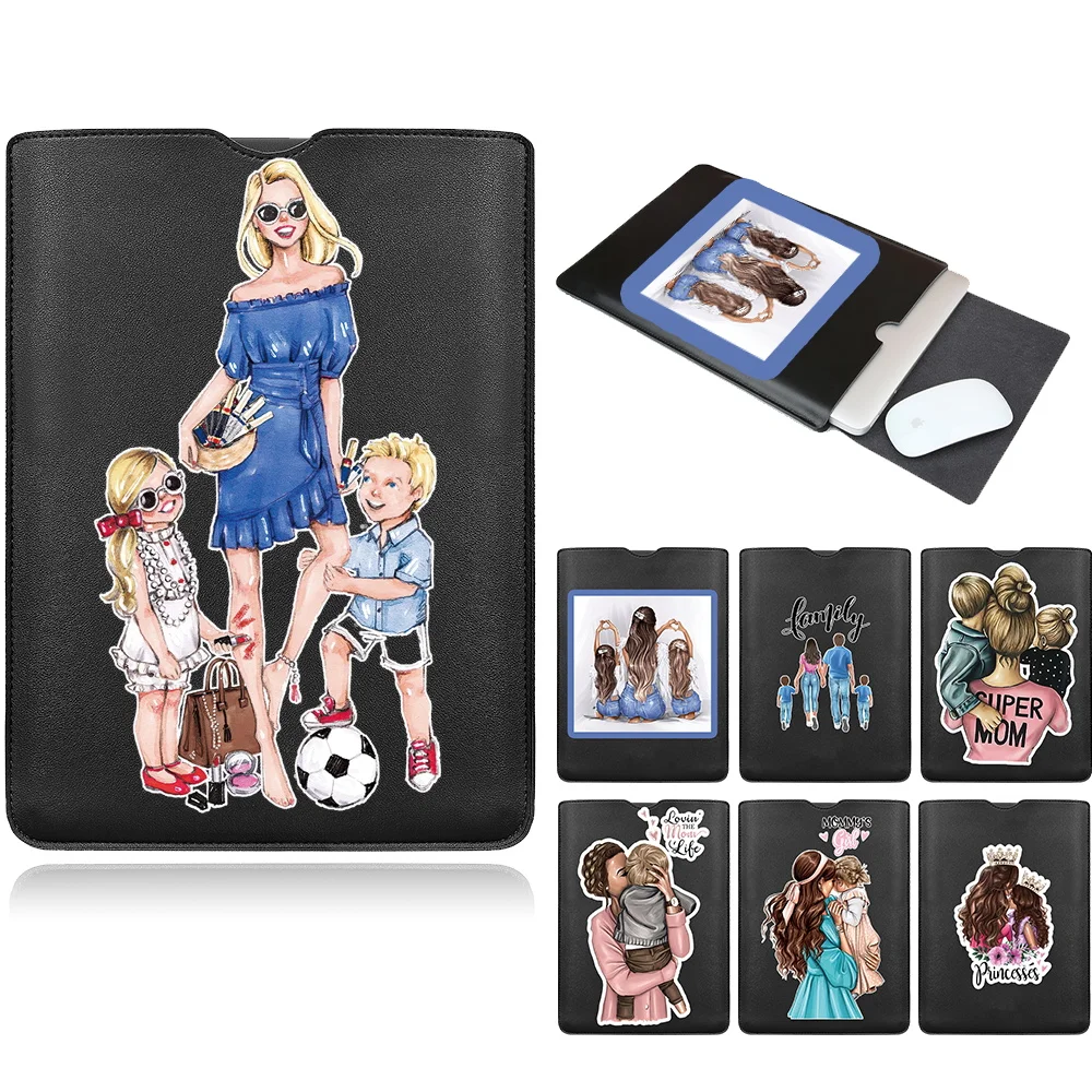 

Portable Laptop Bag 11 12 13 14 15 Inch PU Leather MacBook Air 13 Case Briefcase Notebook Bag for Apple/Huawei/Microsoft/Xiaomi
