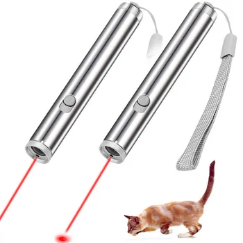 

Cat Chaser Toys 2 In 1 Multi Function Funny Cats Laser Toy Interactive Rechargeable LED Light Pointer Exercise Training Tool