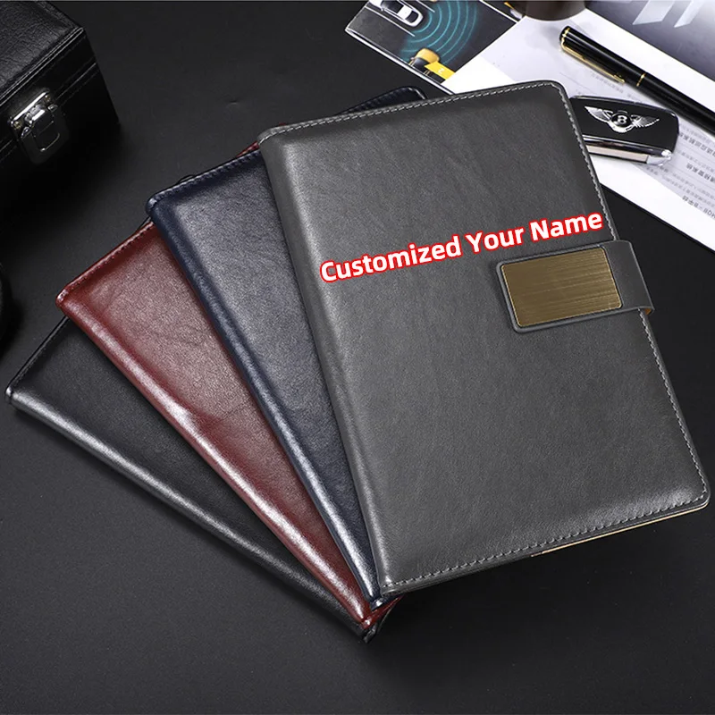 2Pcs A5 Business Notebook For Man Women Diary Customized Your Name or