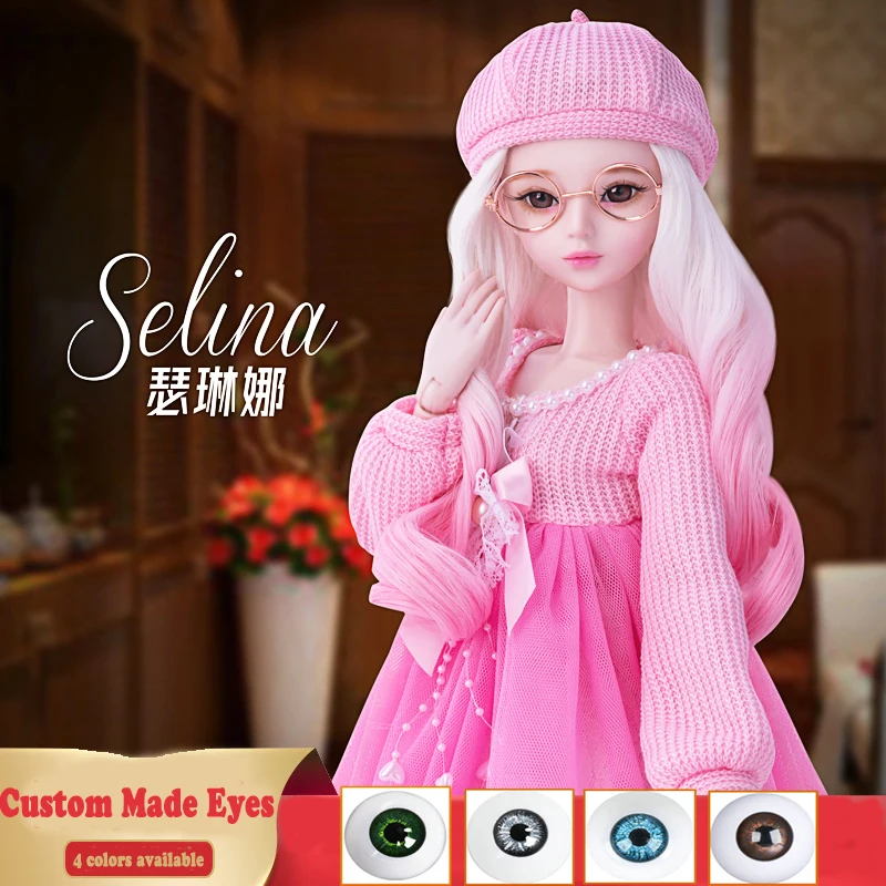 23 Inches Handmade Bjd 1/3 Doll Full Set 60cm Fashion Girl Ball Jointed