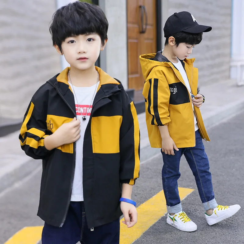 

Childrenswear BOY'S Spring And Autumn Coat 2019 New Style Korean-style Boy Big Boy Autumn Clothing Children Mid-length Trench Co