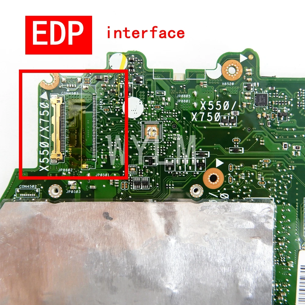 Материнская плата интерфейса X550DP EDP 2G 216 0841009 для ASUS X750DP X550D K550D K550DP ноутбука REV 2 0 100%