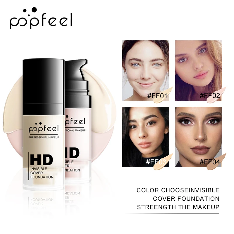 

POPFEEL BB Make Up Base Cream Tulle Foundation Long Lasting Concealer Facial Primer Moisturizing Oil Control Makeup Cream15ml