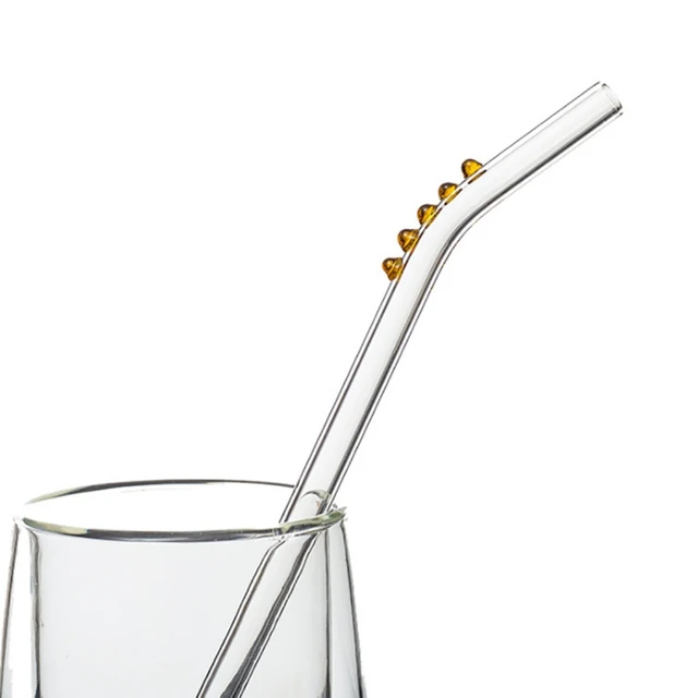 1PC Butterfly Glass Straws Set Reusable Clear Straws For Smoothies  Cocktails Drinking Eco Friendly Bar Tool Drinkware - AliExpress