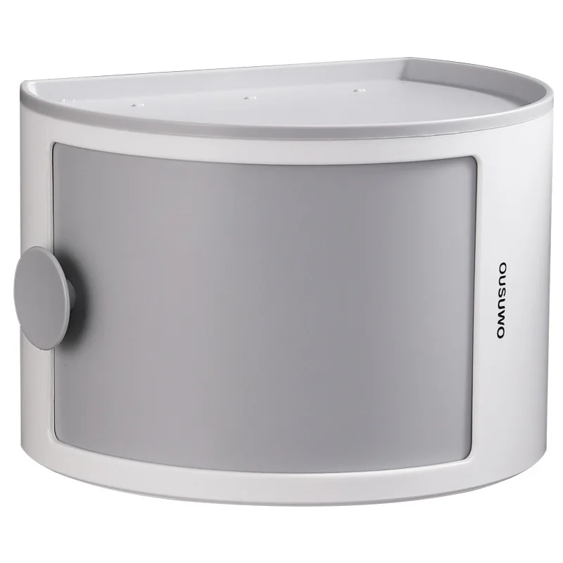 Bathroom Tissue Box paper towel holder toilet paper holder kitchen storage rack Makeup Storage Hole-Free Creative Waterproof Paper Chart Drum Toilet Storage Rack Paper Towel Holder