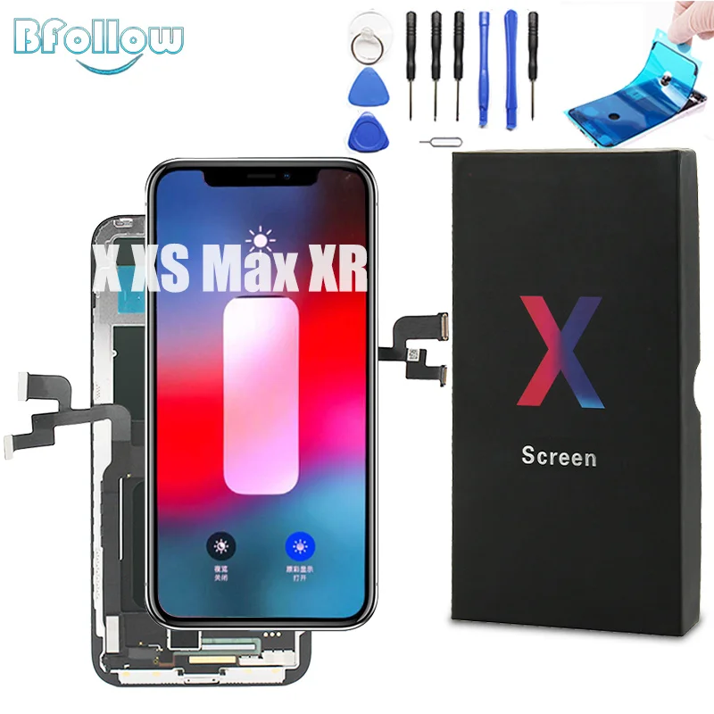 Сменный ЖК экран BFOLLOW OLED для iPhone X XS / Max XR|Экраны мобильных телефонов| |