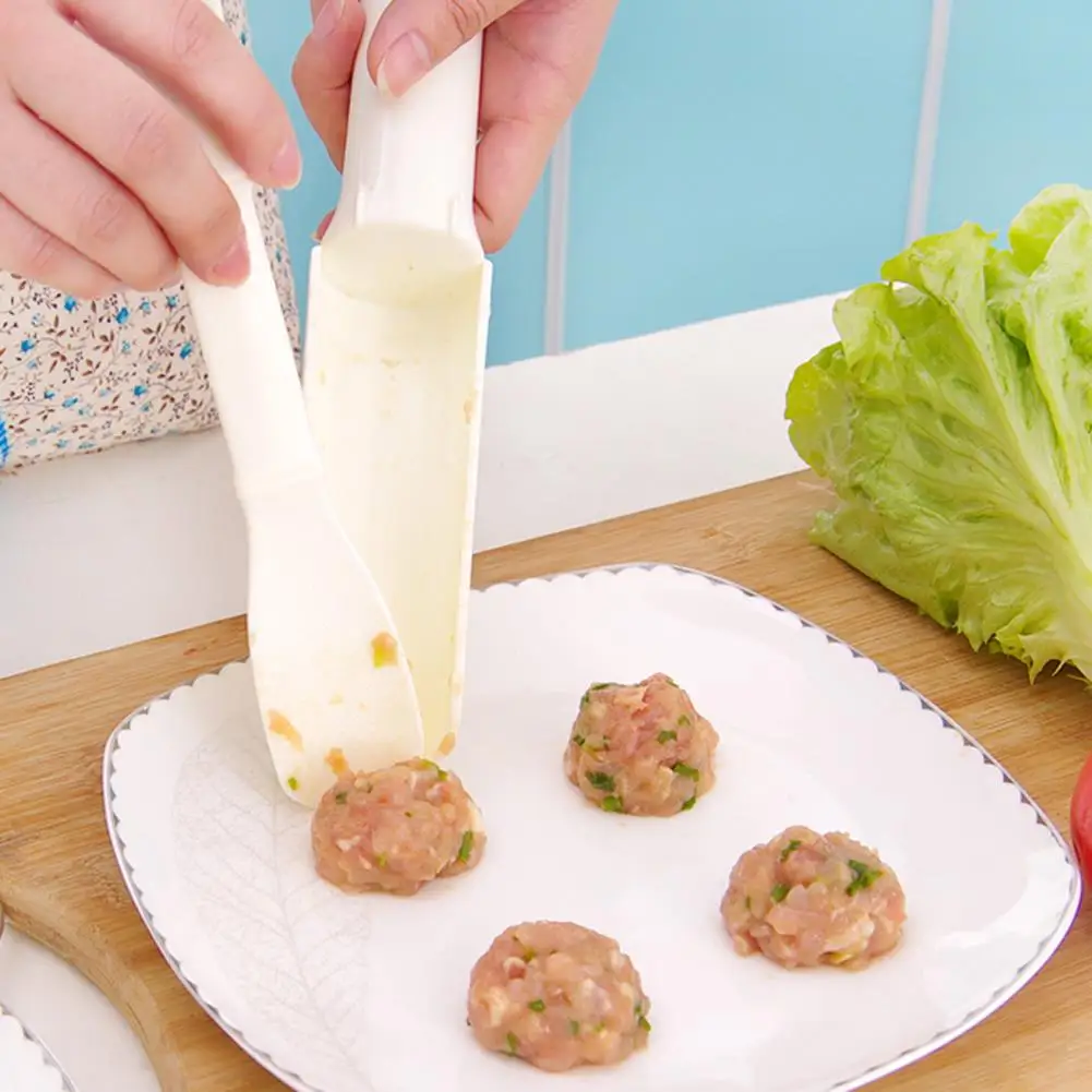 Горячее предложение устройство для приготовления мясных шариков пищевого класса 1 Набор пластиковая Удобная форма для мясных шариков домашняя самодельная Полезная коттишка Фрикаделька рыбный шарик Бургер