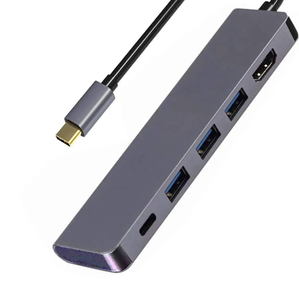 Многопортовый адаптер USB C концентратор 5 в 1 type-C концентратор USB C к HDMI 4K@ 60hz USB 3,0 адаптер для ноутбука для Macbook Pro# G2