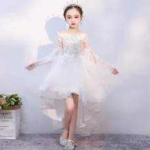 От 2 до 13 лет для малышей и детей постарше платье Белоснежки Цвет прелестные туфли в Корейском стиле на день рождения Свадебная вечеринка принцессы Сетчатое платье, детское младенческой хост с юбкой-пачкой, одежда для девочек