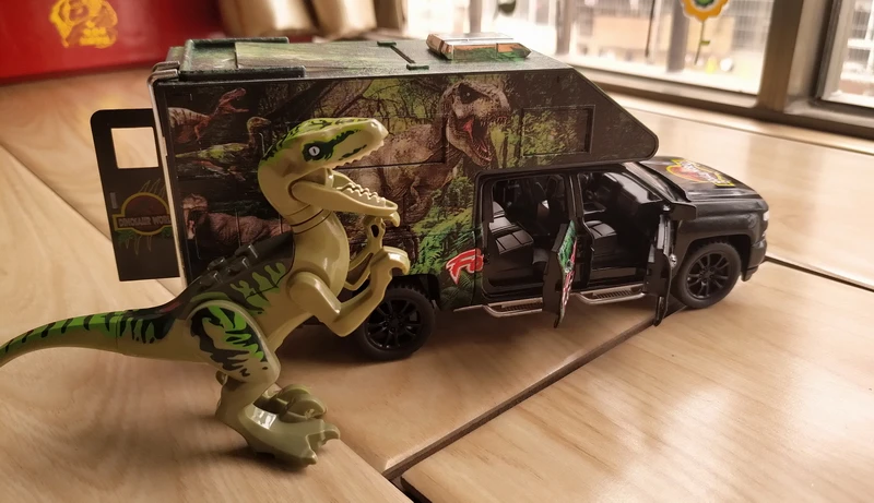 1:32 модель автомобиля динозавра Парк Юрского периода литая игрушка из сплава флэш-игрушка для детей подарок на Рождество и день рождения для мальчика
