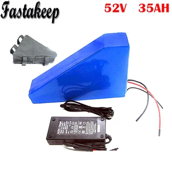 

Deep cycle 52V 35ah Lithium Battery Pack Powerful 52v 1500w Triangle eBike Battery with triangle bag +charger