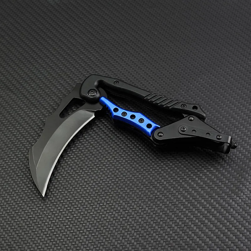 HS инструменты karambit складной карманный нож из нержавеющей стали Портативный счетчик удара механический коготь нож Тактический спасательный нож