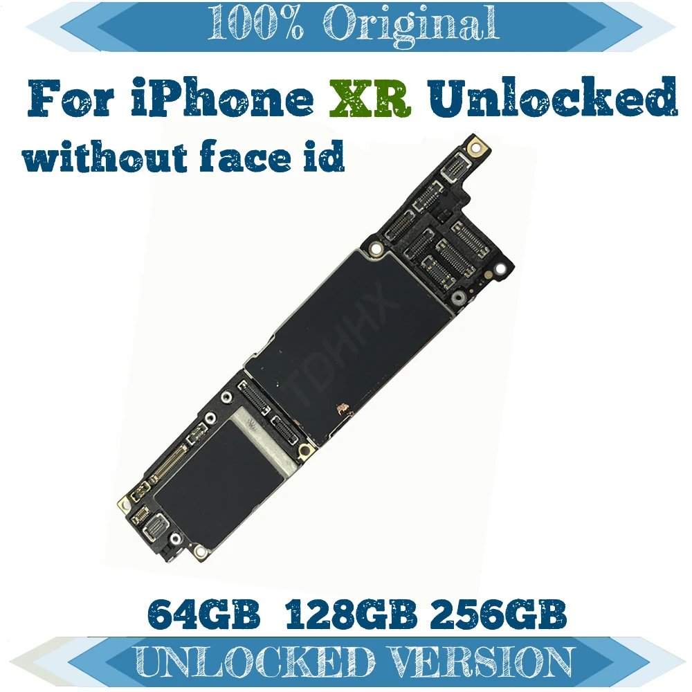 Для iphone XR материнская плата без распознавания лица разблокирована IOS обновление логическая плата XR оригинальная замененная плата 64 Гб/128 ГБ/256 ГБ материнская плата