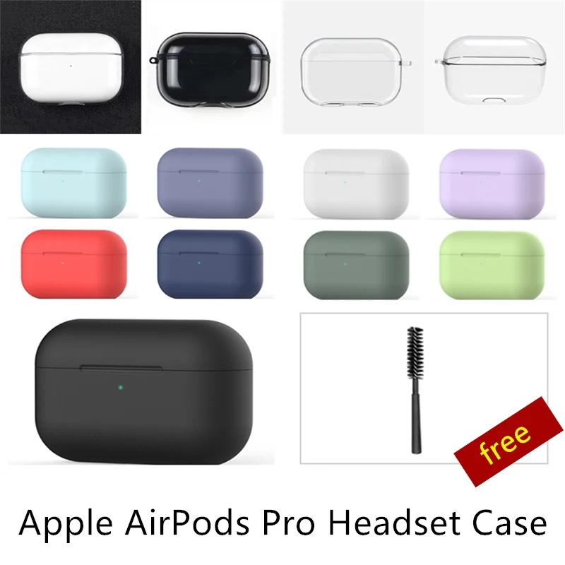 

PC TPU Silicone Case For Airpods Pro Earphone For AirPods Pro Case Wireless Bluetooth Headset Cover Shockproof Bag For Airpods 3