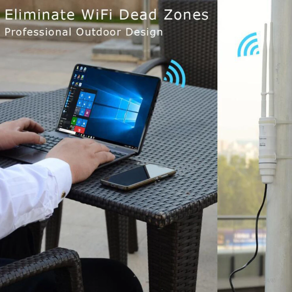 AC600 высокой мощности открытый wifi расширитель AP ретранслятор усилитель сигнала Wi-Fi 2,4G+ 5G усилитель ретранслятор Wi-Fi Reapeter точка доступа