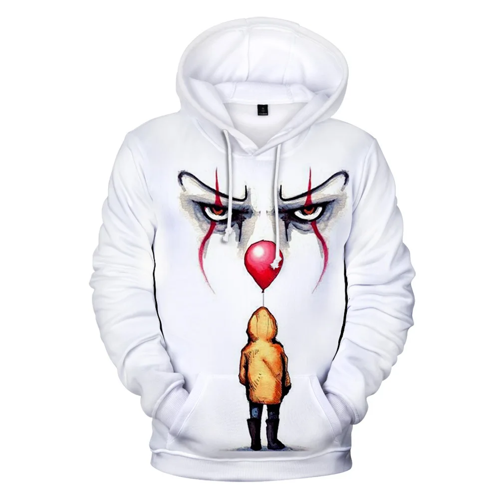 Детский костюм клоуна IT Chapter 2 для мальчиков и девочек маскарадный толстовка с