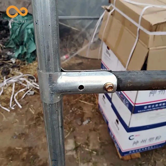 Üvegházhatású Acélcsövek Csatlakozója, Keret Rögzítő Kiegészítők Az Üvegházhatáshoz, 45 °/60 °/90 ° T-Alakú Cső Összekötő Bilincs - Image 5