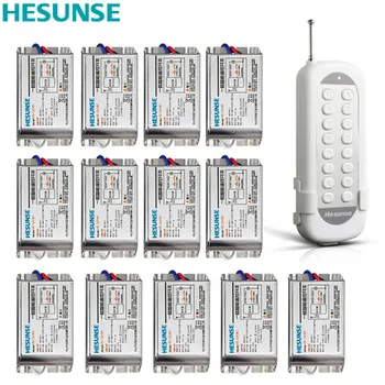 

HS-QA161 1N13 85V-265V 10A 433mhz 13Channels Wireless RF Remote Control Switch Disconnect Switch Learning Code Switch