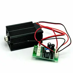 Módulo de linha de laser, laranja, vermelho, 500 nm, 12v, com ttl e refrigeração, 33x33x50mm