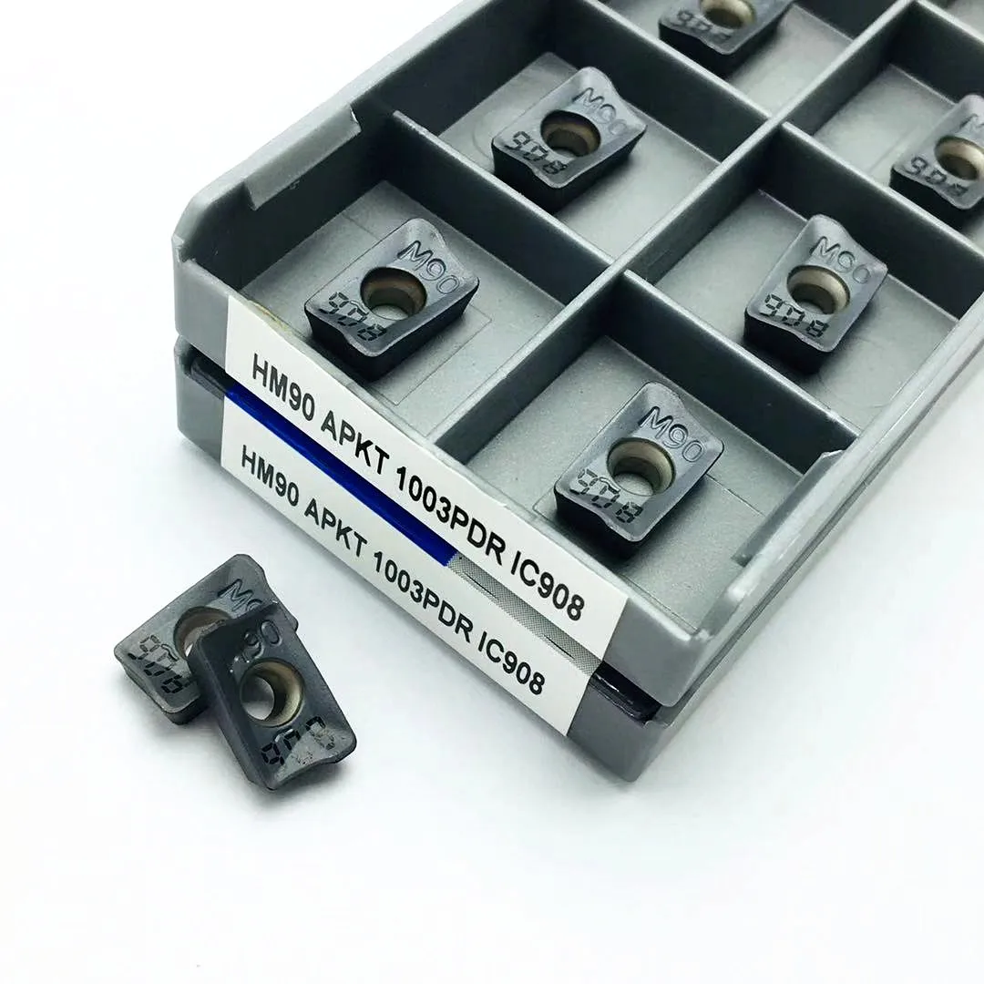 HM90 APKT1003 PDR IC908 токарный инструмент Iscar карбидная вставка cnc APKT 1003 Торцевой