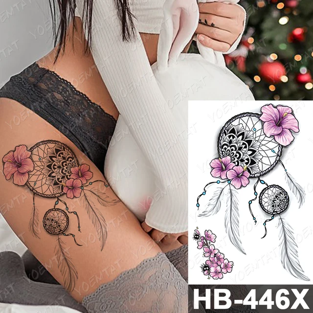 Waterproof Temporary Tattoo Sticker Dark Old School Moth Butterfly Flash Tattoos Snake Rose Body Art Arm Fake Tatoo Women Men 21-HB446X