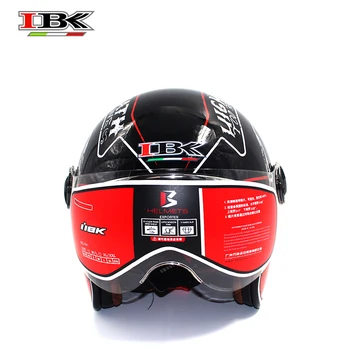 

IBK 3/4 Anti-UV Motorcycle Helmet Scooter Electric Bicycle Casque Unisex Vintage Open Face Cool Style summer Helmet IBK-709