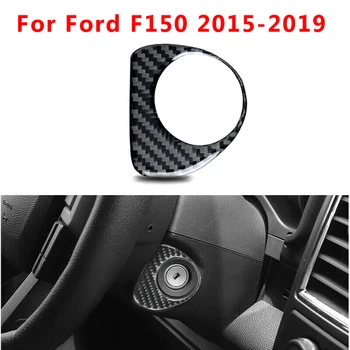 

Durable And Practical Carbon Fiber Ignition Switch Start Button Frame Trim Fit For Ford F150 2015-2019