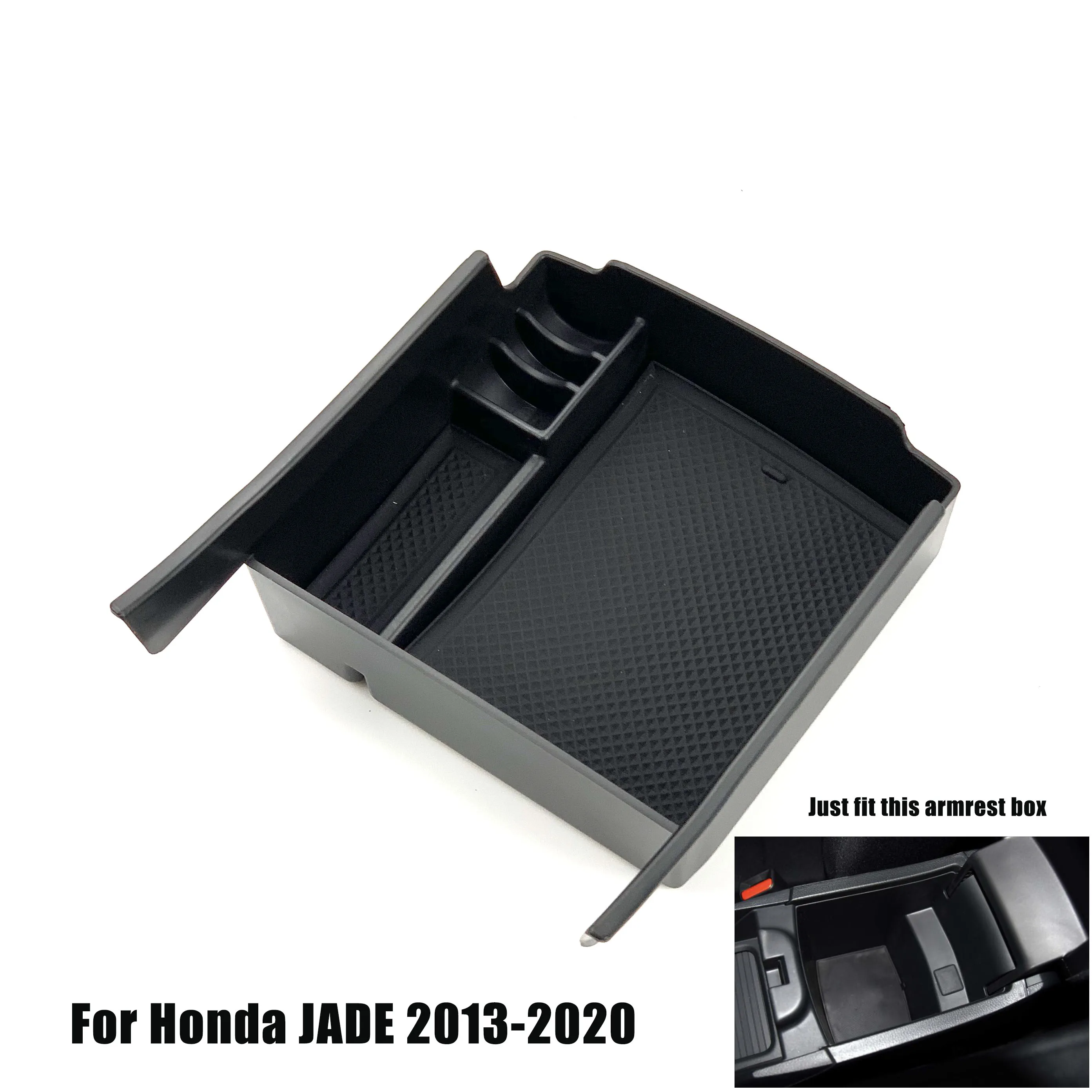 Автомобильный подлокотник ящик для хранения Honda jade 2013- центральная консоль контейнер органайзер для хранения автомобильные аксессуары
