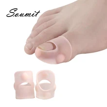 

1Pair Toe Silicone Bunion Guard Foot Care Orthopedic Toe Separators Finger Toe Separator Correction Pad Foot Care Tool Heel Pads