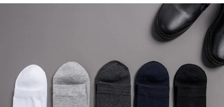 Hohe Qualität 10 Paare/los männer Baumwolle Socken Neue Stil Schwarz Business Männer Socken Weiche Atmungsaktive Männliche Socken Plus Größe (6,5-14) – Detail 6