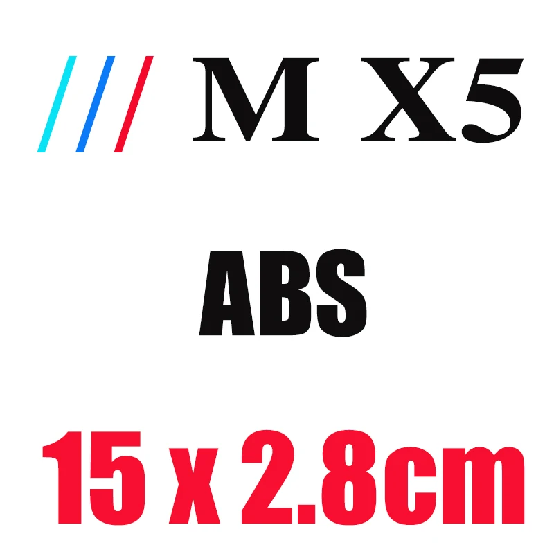MX5 15x2.8cm 3D Эмблема для М серии M1 M2 M3 M4 M5 MX1 MX2 MX3 MX4 10 шт. ABS заднего декоративная наклейка на стену этикетка с оригинальным дизайном - Название цвета: MX5 15x2.8cm
