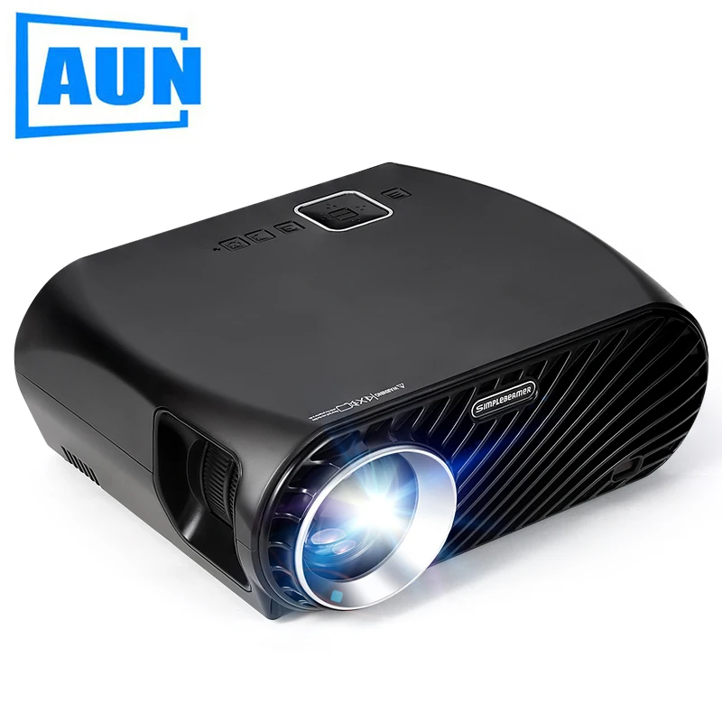 Светодиодный проектор AUN GP100 1280*768 P 3200 люмен мультимедийная система домашнего