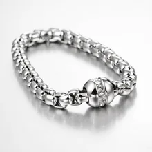 Браслет из круглых бусин хип-хоп рок-клуб для ночного клуба Модные индивидуальные трендовые аксессуары Титановый стальной браслет с початками кукурузы