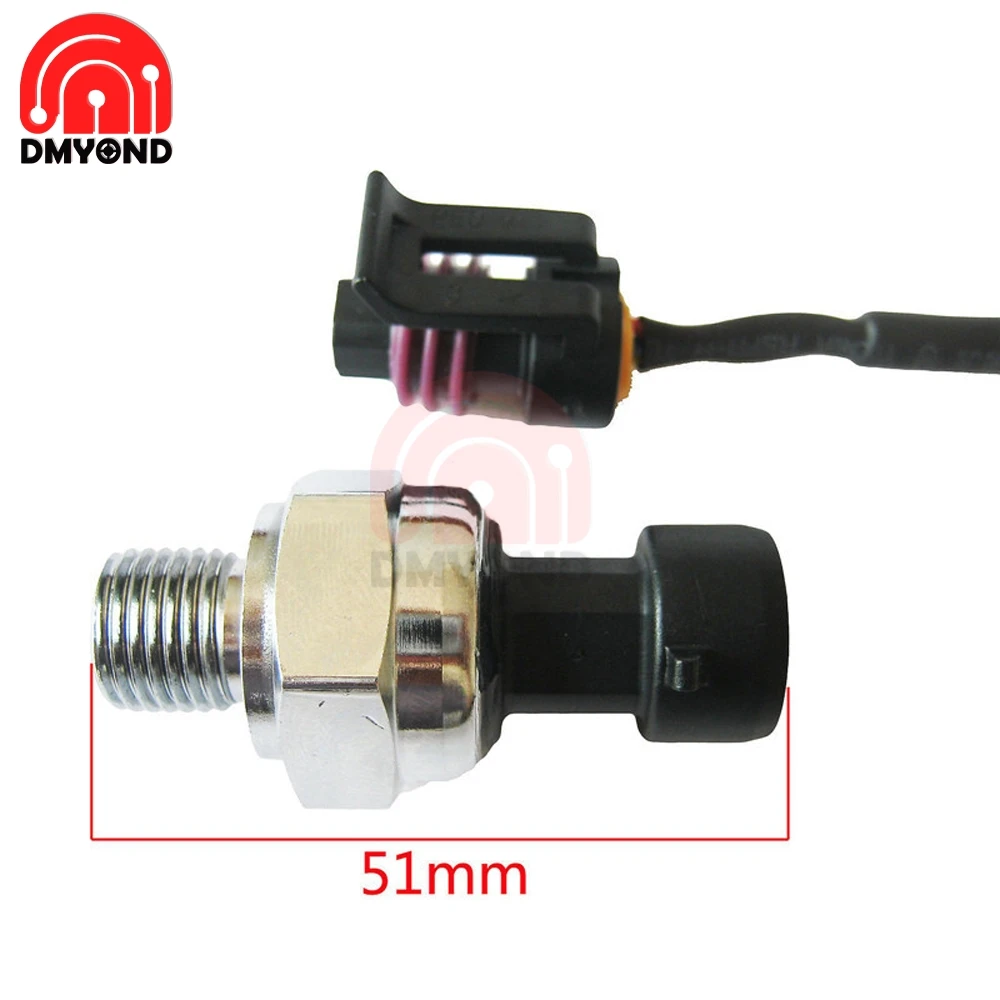 

DC 5V 10MA G1/4 Pressure Sensor Transmitter Pressure Transducer 0-1.2MPa 1.2 MPa 174 PSI For Water Gas Oil 0-100 Celsius