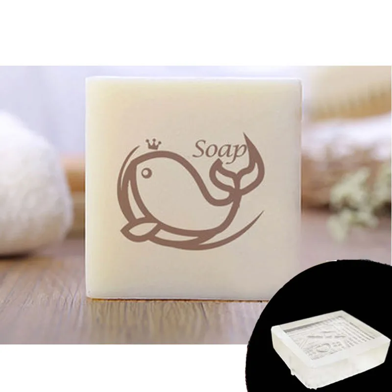 Transparent Natural Elephant Clear Soap Stamp, Cartoon Animal Soap Stamps, Acrylic Stamp, Custom for Soap and Cookie