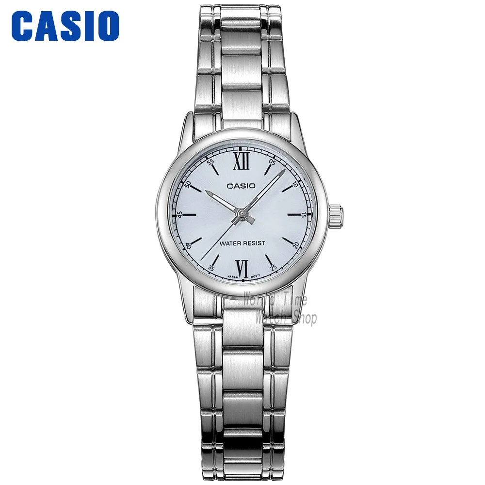 Casio часы женские часы лучший бренд класса люкс Водонепроницаемый Кварцевые часы женские дамы Подарки кожаный ремешок для часов Часы Спортивные часы relogio feminino reloj mujer montre homme bayan kol saati zegarek - Цвет: LTPV005D2B3