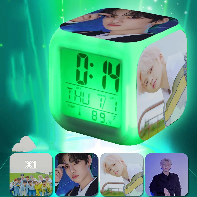 KPOP производство 101x1 квантовый прыжок 7 цветов декомпрессионный будильник Летающая вспышка стоящий светодиодный светильник ким Йохан сон Хён Цзюнь - Цвет: 9