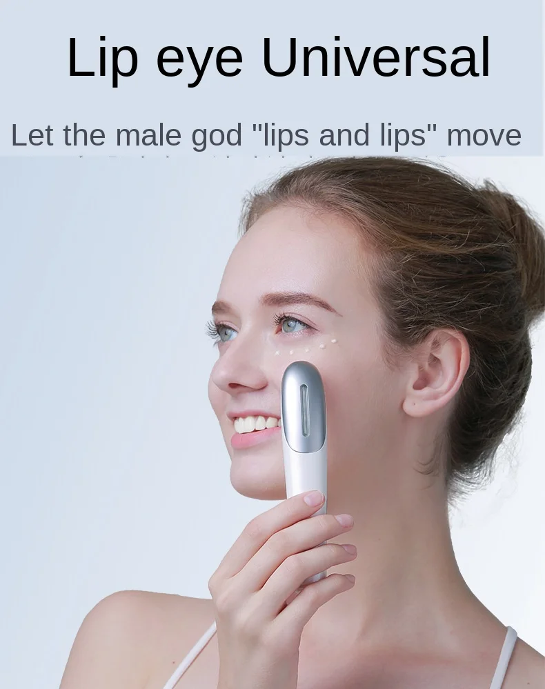 Rejuvenescimento da Pele Distante-infravermelho Aquecimento Olho Massageador Elétrico Rosto Beleza Caneta Vibração Escuro Círculo Rugas Remoção Ferramenta 20 caneta rosto rejuvenescimento da pele vibração olho