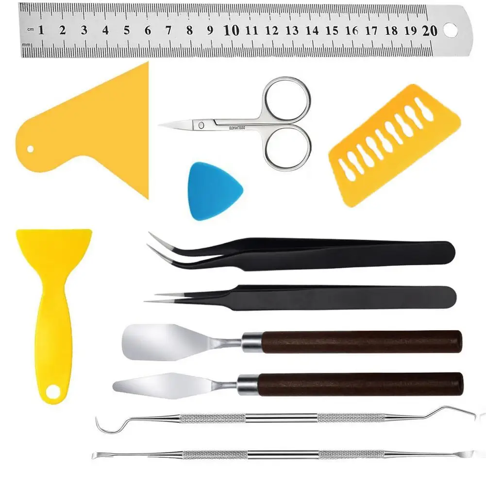 

18PCS DIY Dried Art Supplies Tools Dry Flower Craft Vinyl Paste Craft Float Carving Dry Flower Tool Art Supplies Set