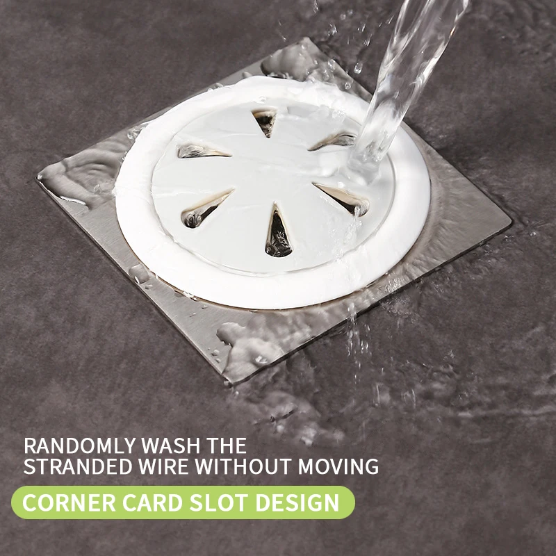 

Rotatable Floor Drain Sink Drain Strainer Anti-blocking Filter Mesh Bathroom Anti-hair Rotary Switch Sewer Anti-odor Kitchen