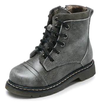 

Boys Boots Spring Kids Shoes Outdoor Sneakers Girls Boots Flat Shoes PU Leather Boots Children Ankle Boots tenis infantil