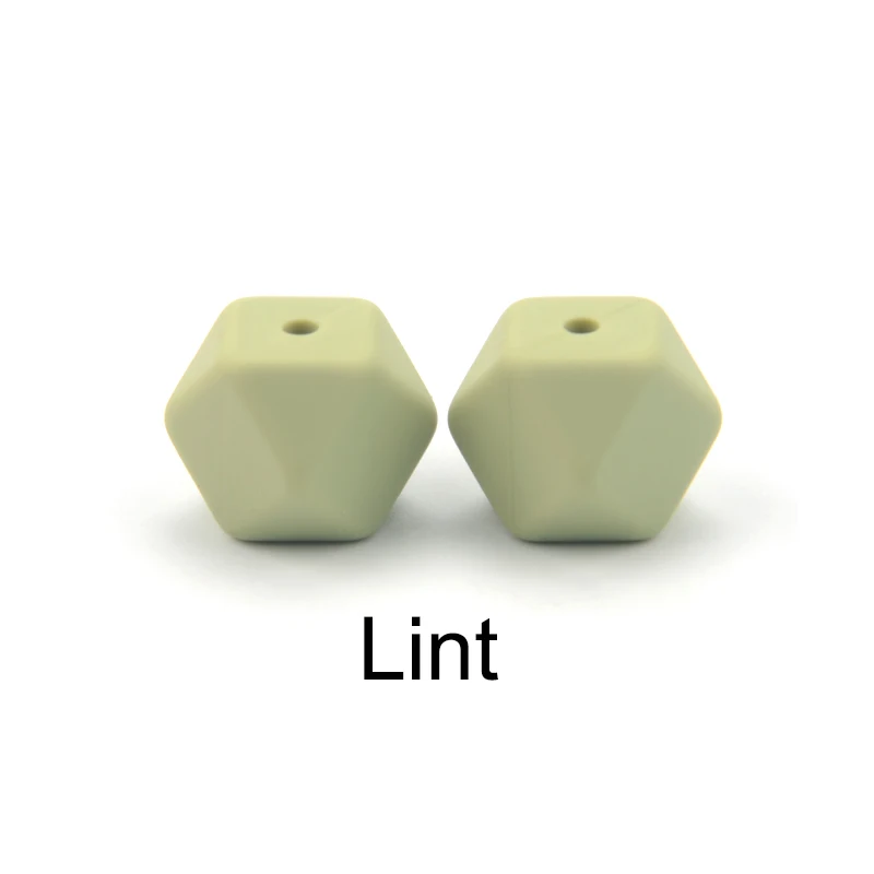 LOFCA 20PCS Hexagon Silicone Beads - BPA-Free Food Grade