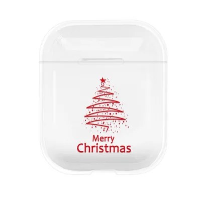 Мультяшный Рождественский беспроводной Bluetooth чехол для наушников для Apple AirPods силиконовые зарядные наушники Чехлы Защитные 1 шт - Цвет: 7