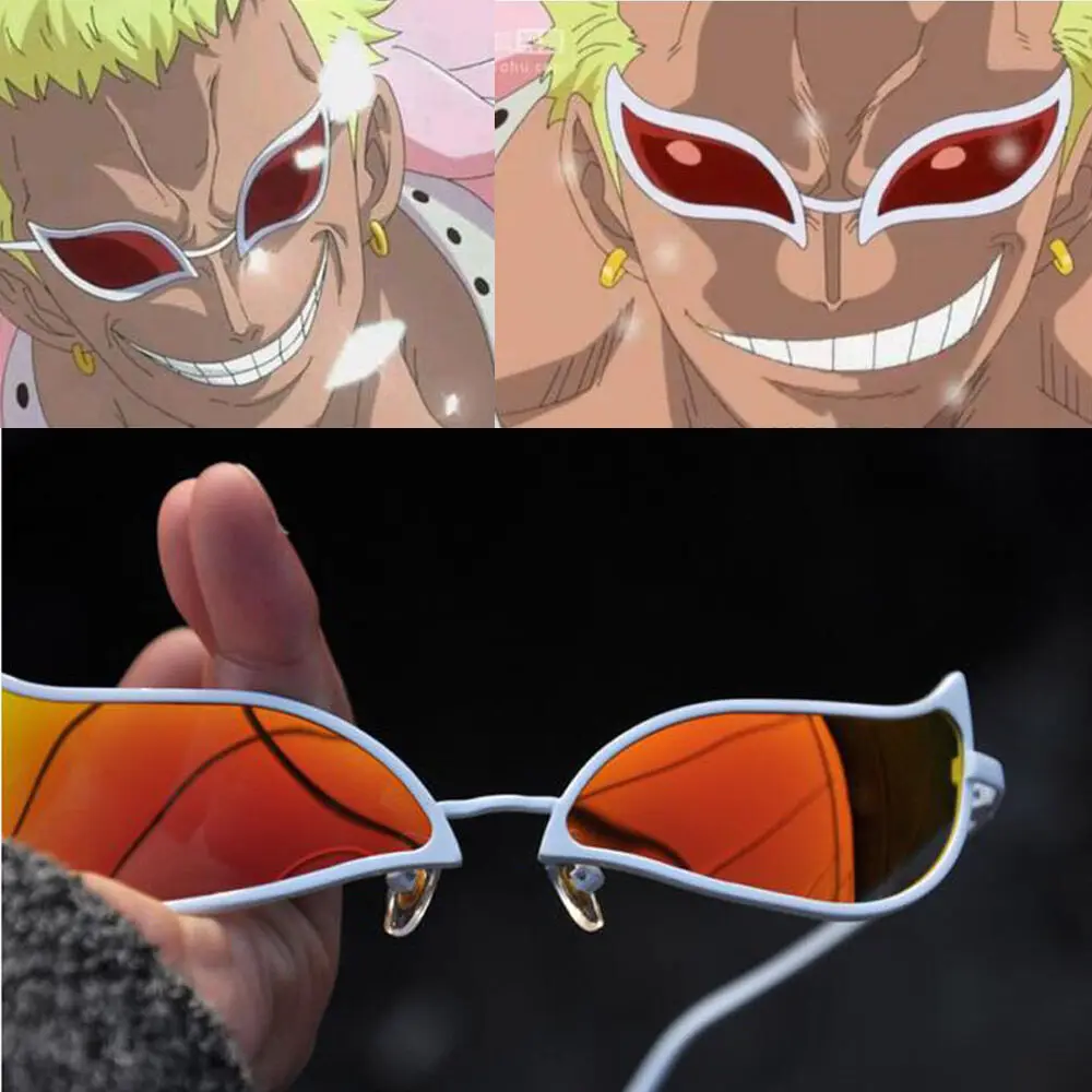Ограниченная серия Аниме one piece Donquixote Doflamingo солнезащитные очки...