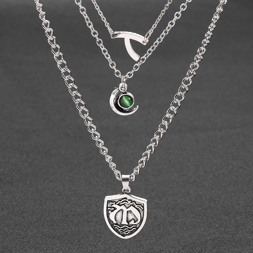 Anime The Seven Deadly Sins Shield Necklaces 3 Layers Nanatsu No Taizai Pendant Necklace